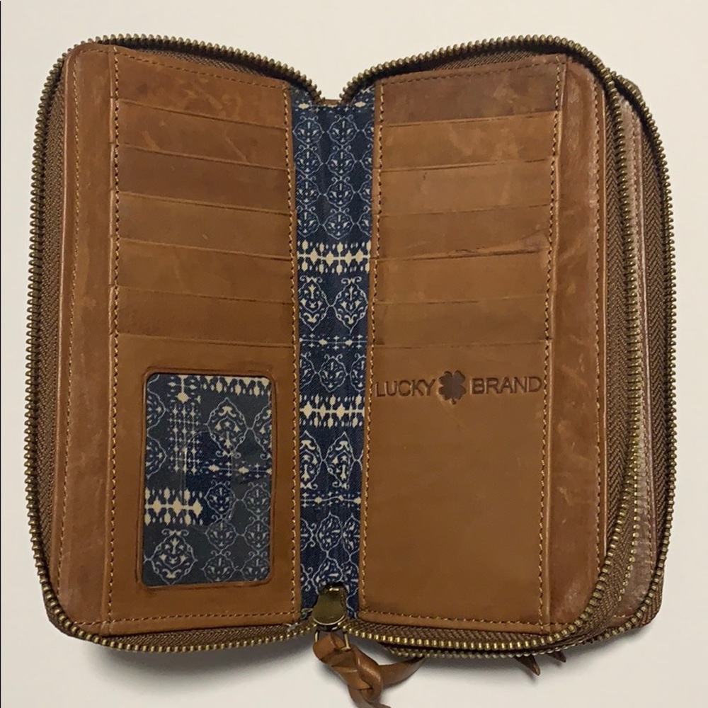 Lucky Brand Brown Leather Wallet